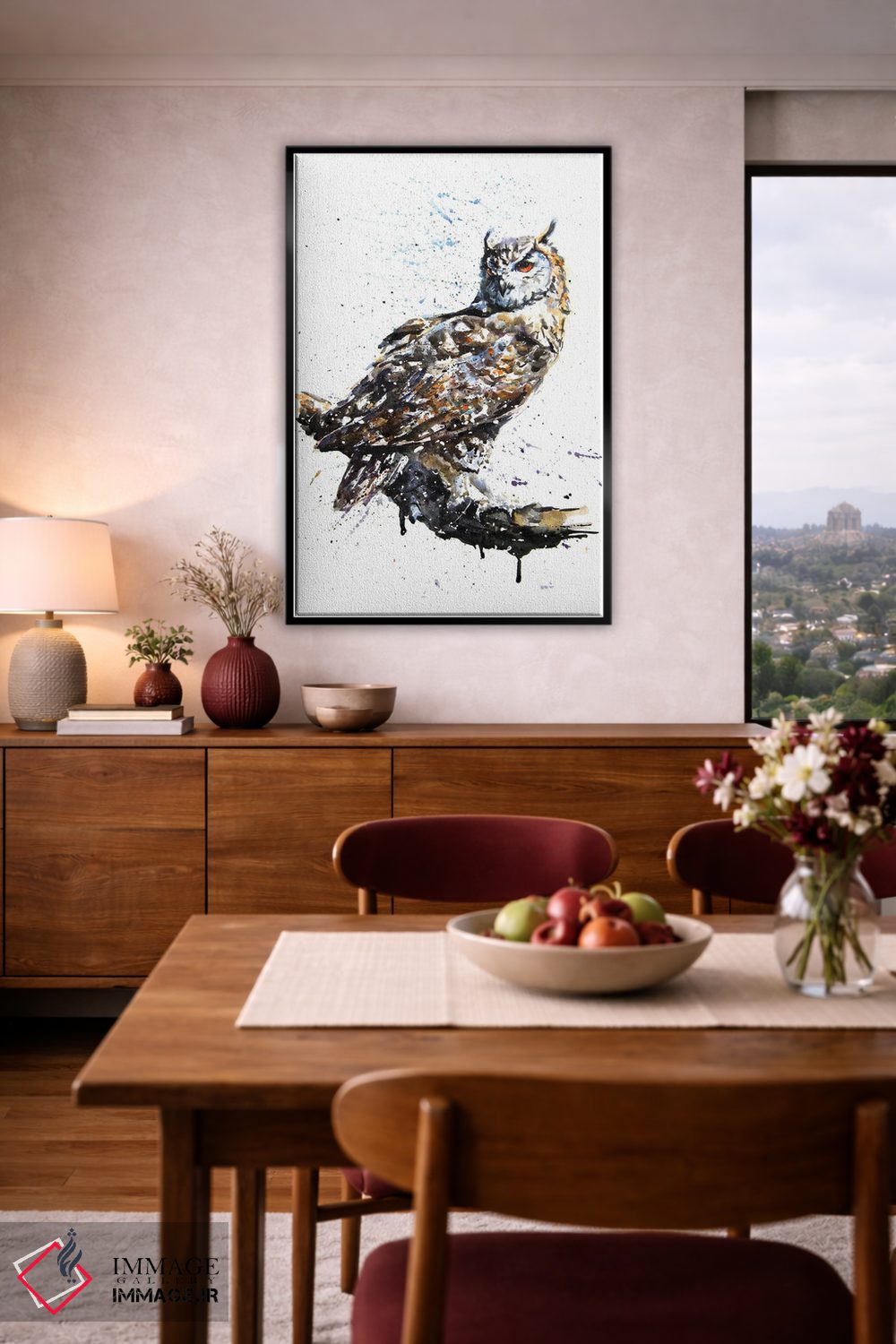 تابلو دکوراتیو جغد II اثر کنستانتین کالینین - D5B