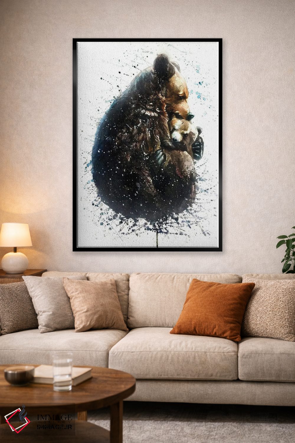 تابلو دکوراتیو خرس ها اثر کنستانتین کالینین - D1B