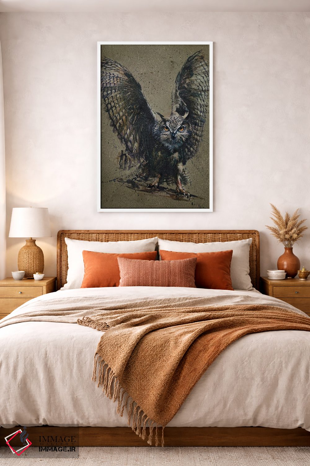 تابلو دکوراتیو جغد اثر کنستانتین کالینین - D2W