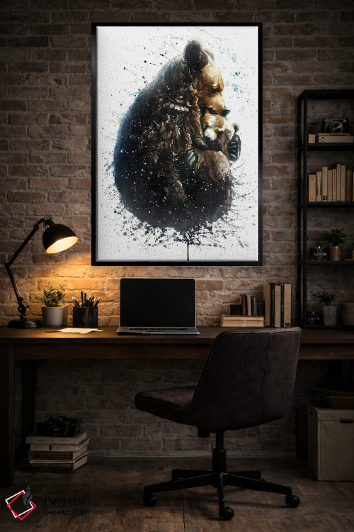 تابلو دکوراتیو خرس ها اثر کنستانتین کالینین - D5B