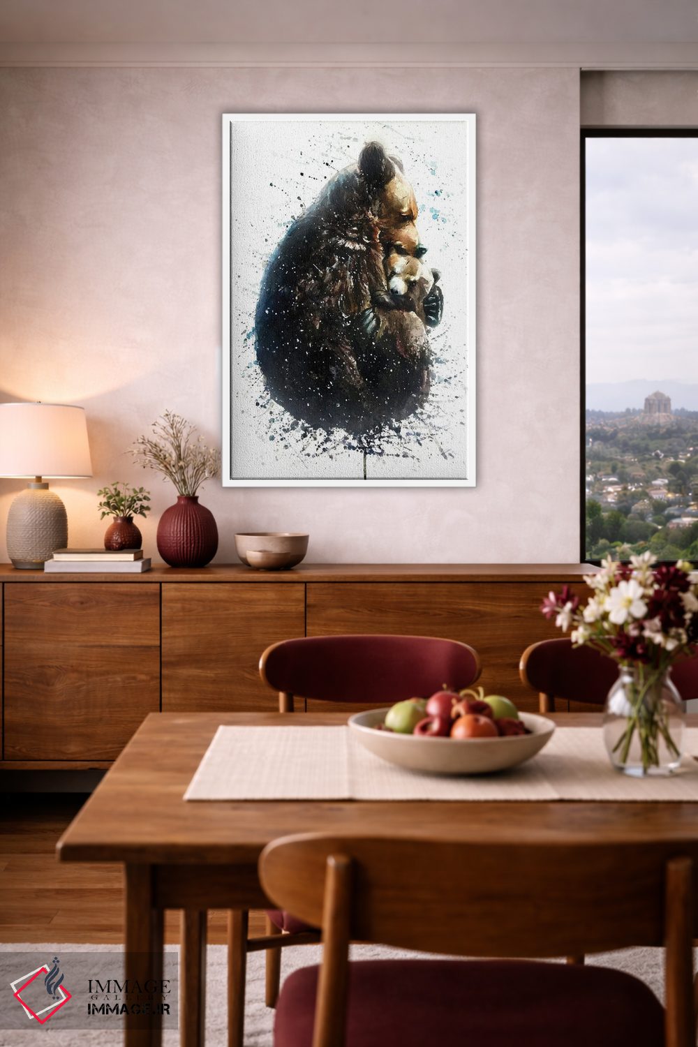 تابلو دکوراتیو خرس ها اثر کنستانتین کالینین - D4W