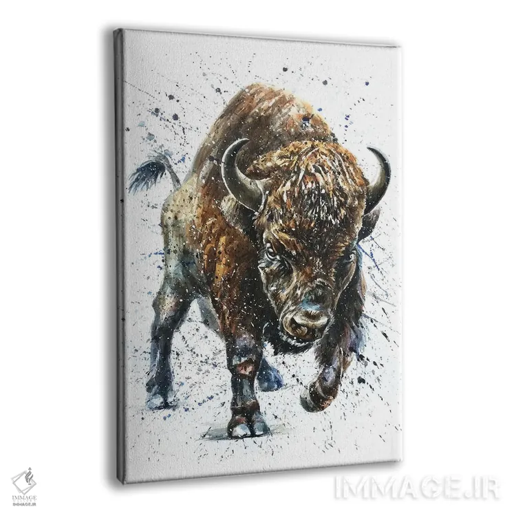 تابلو دکوراتیو بوفالو II اثر کنستانتین کالینین - نمای پرسپکتیو محصول