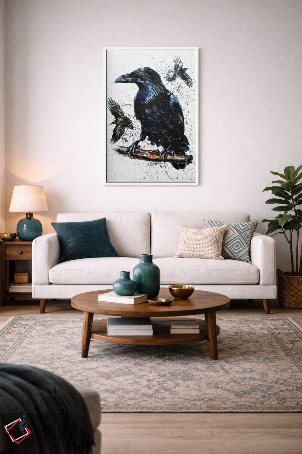 تابلو دکوراتیو کلاغ II اثر کنستانتین کالینین - D3W