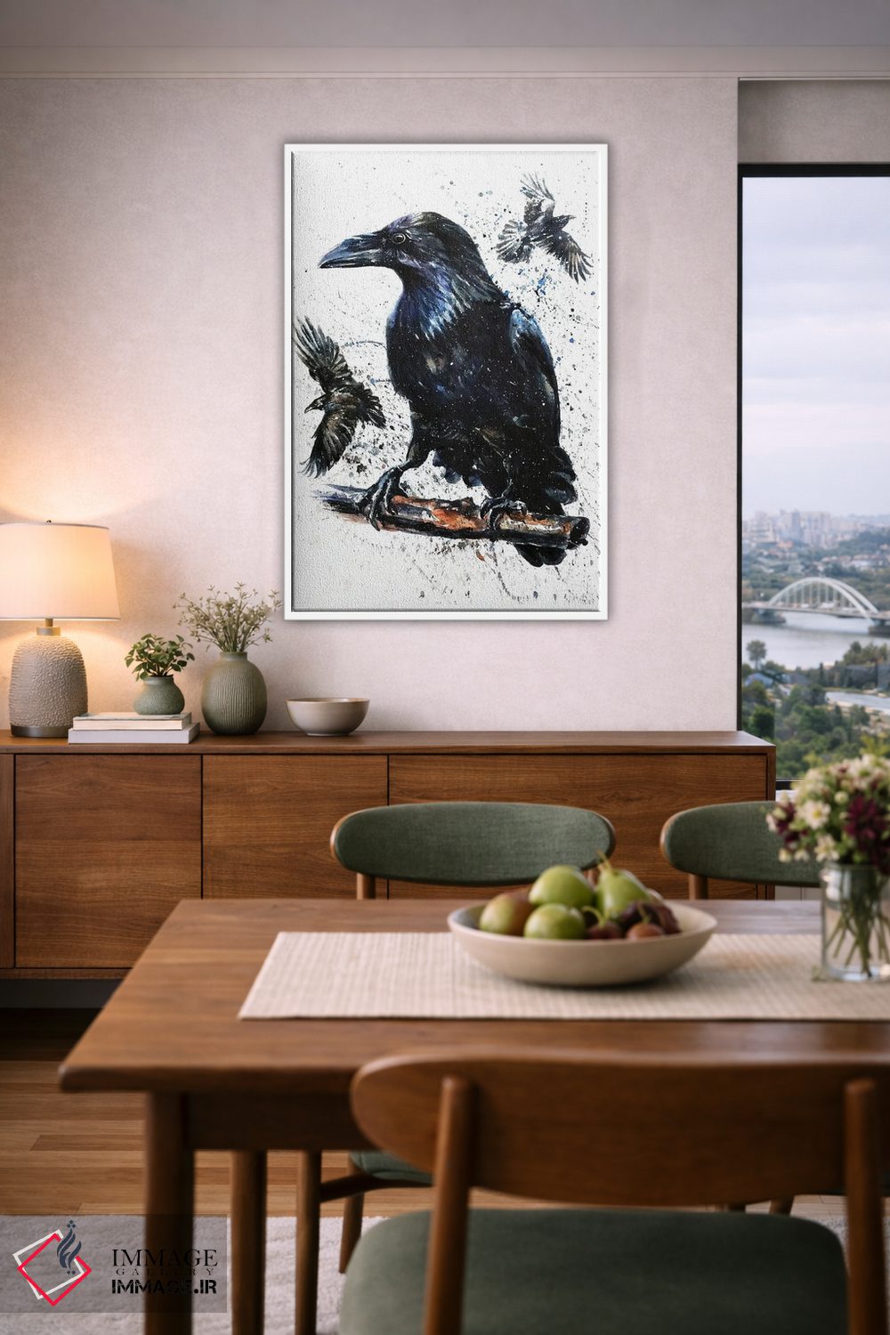 تابلو دکوراتیو کلاغ II اثر کنستانتین کالینین - D6W