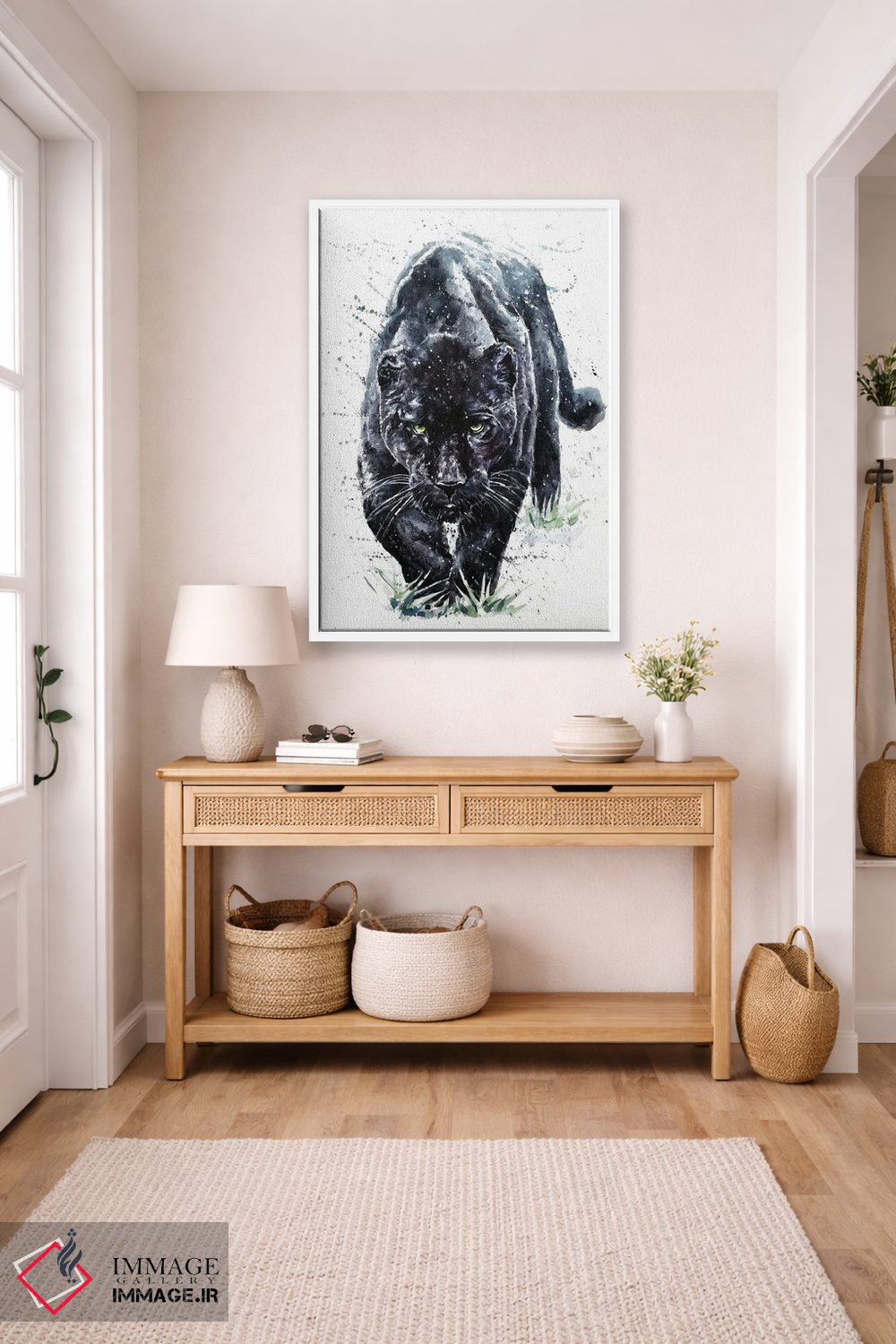 تابلو دکوراتیو پلنگ سیاه II اثر کنستانتین کالینین - D4W