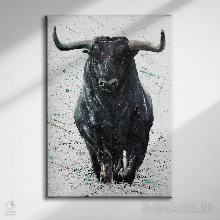 تابلو دکوراتیو بوفالو III اثر کنستانتین کالینین - نمای روبهرو روی دیوار