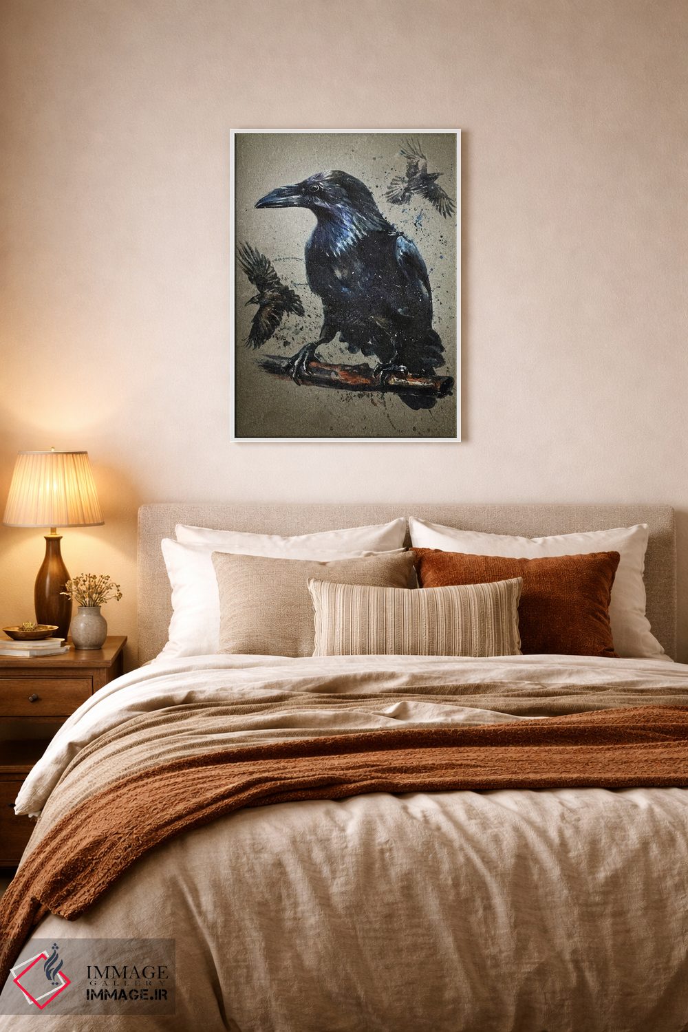 تابلو دکوراتیو کلاغ اثر کنستانتین کالینین - D6W