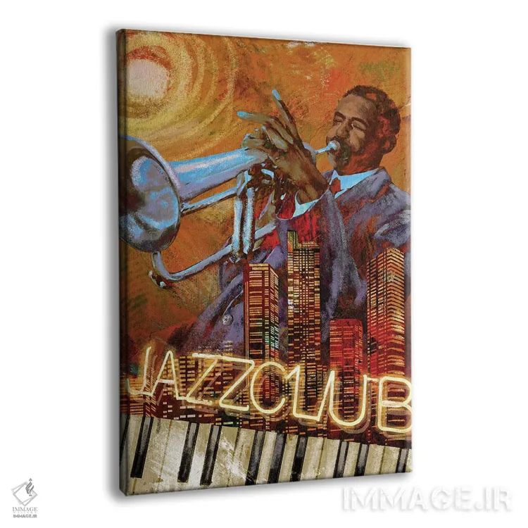 تابلو دکوراتیو کلوب جاز اثر کنراد ناتسن - نمای پرسپکتیو محصول