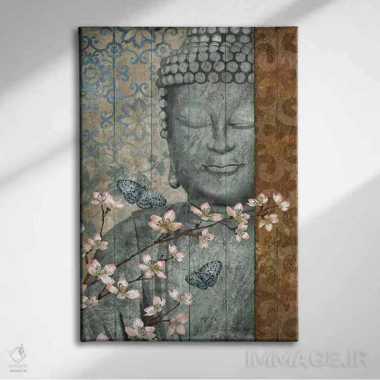 تابلو دکوراتیو بودا اثر کنراد ناتسن - نمای روبهرو روی دیوار