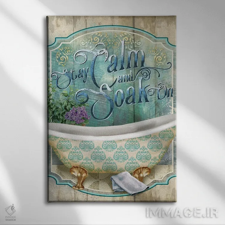 تابلو دکوراتیو غوطه ور شو اثر کنراد ناتسن - نمای روبهرو روی دیوار