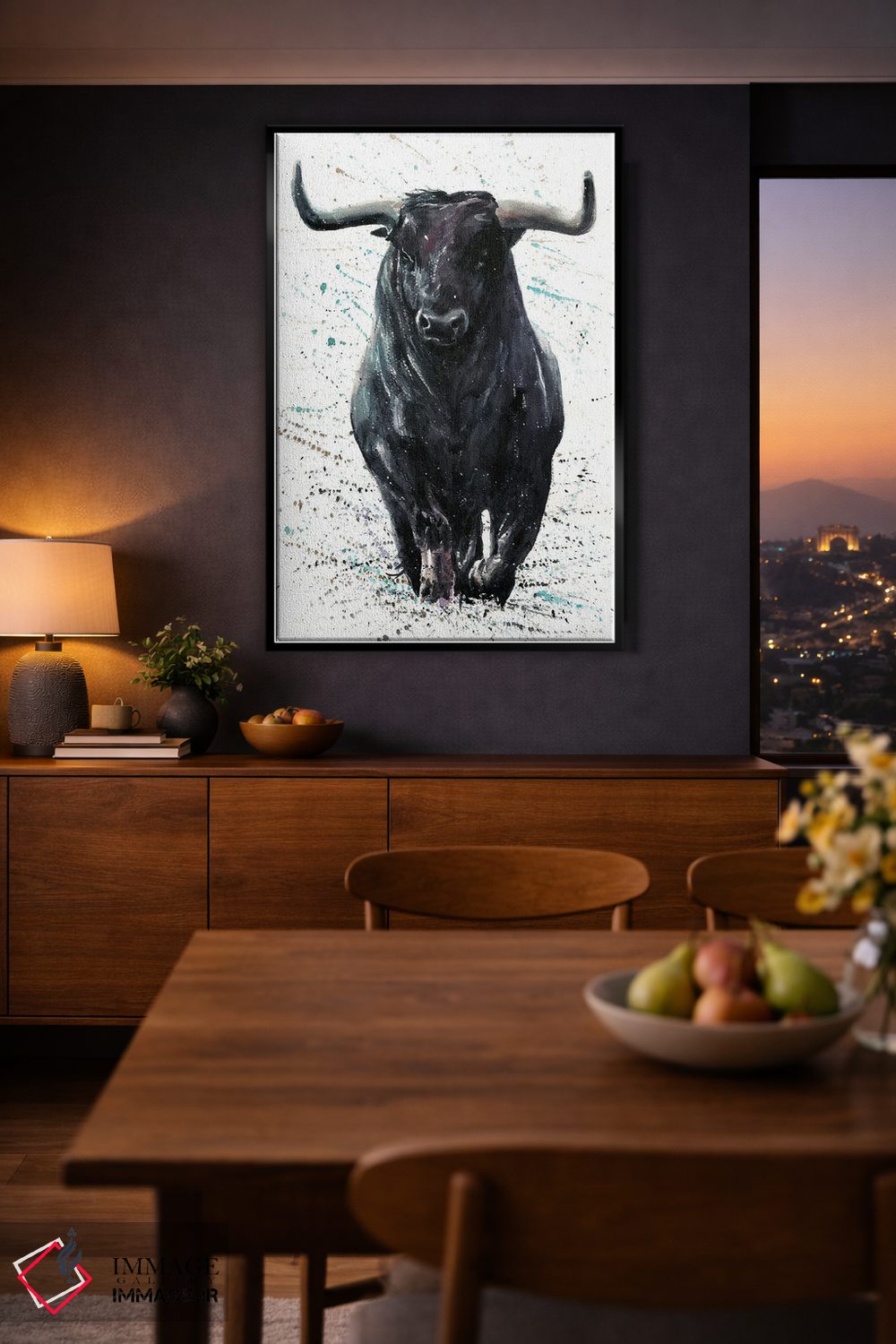 تابلو دکوراتیو بوفالو III اثر کنستانتین کالینین - D2B