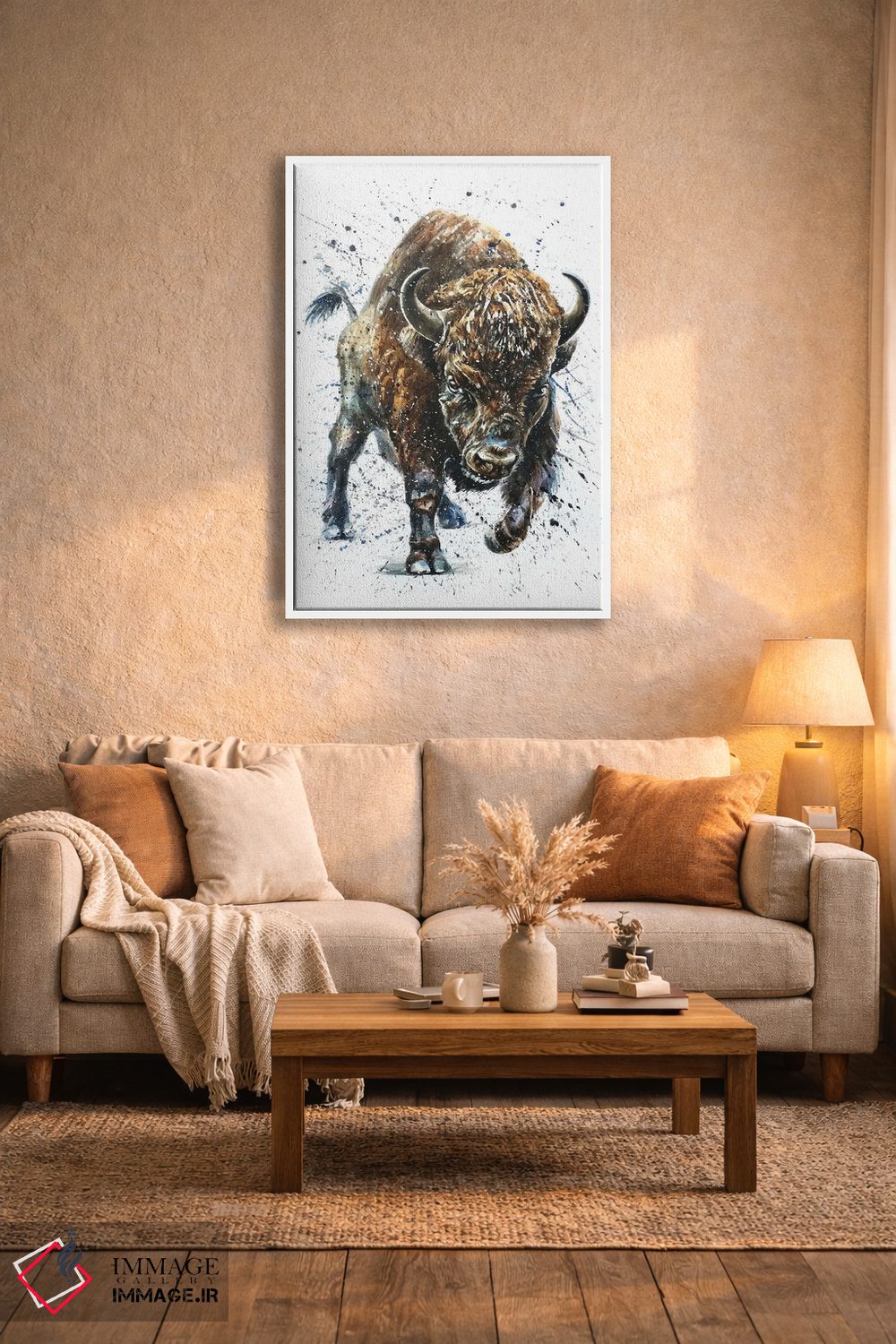تابلو دکوراتیو بوفالو II اثر کنستانتین کالینین - D4W