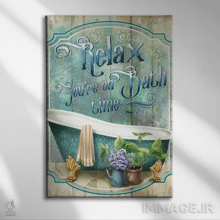 تابلو دکوراتیو زمان حمام توست اثر کنراد ناتسن - نمای روبهرو روی دیوار