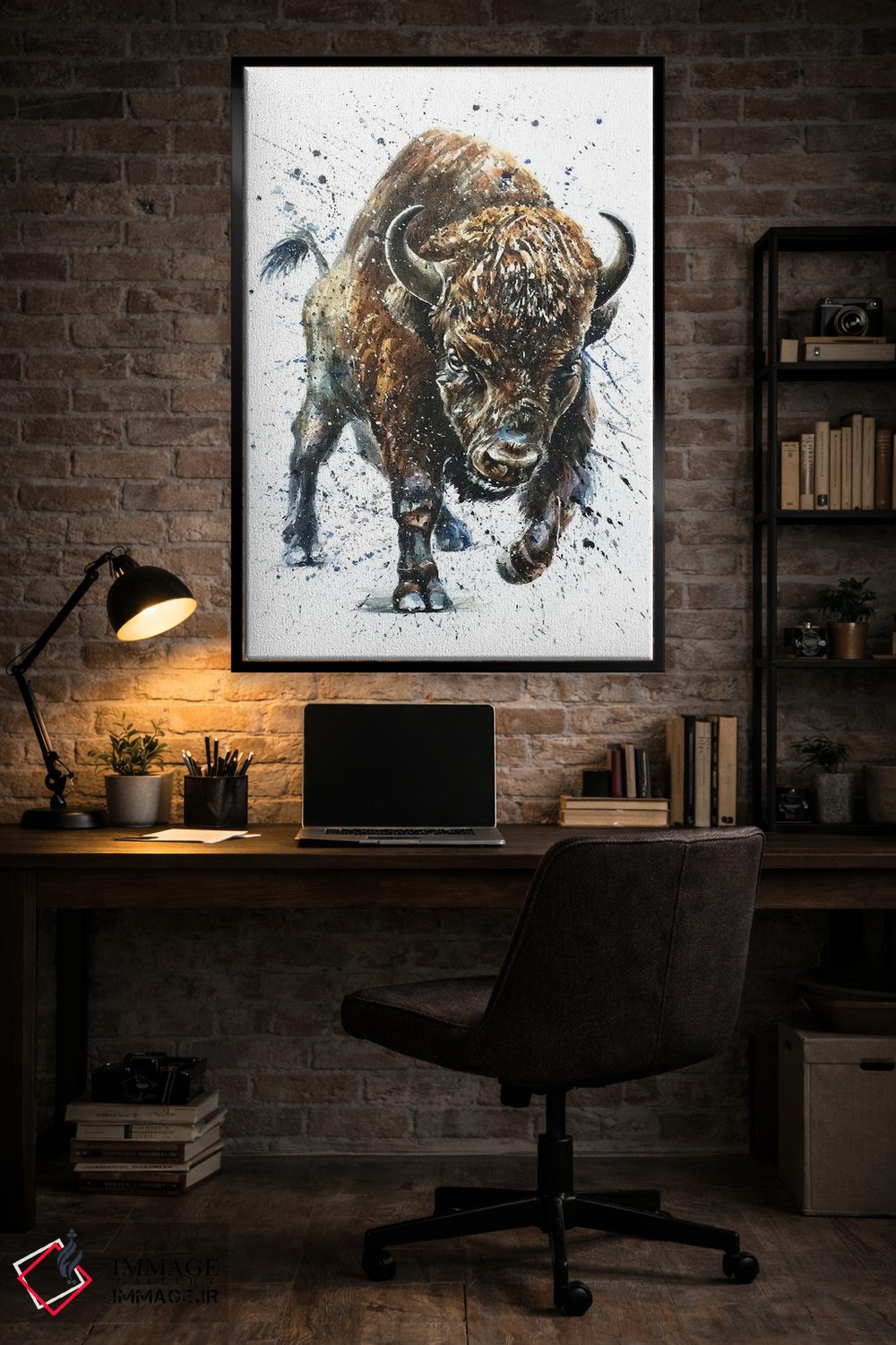 تابلو دکوراتیو بوفالو II اثر کنستانتین کالینین - D5B