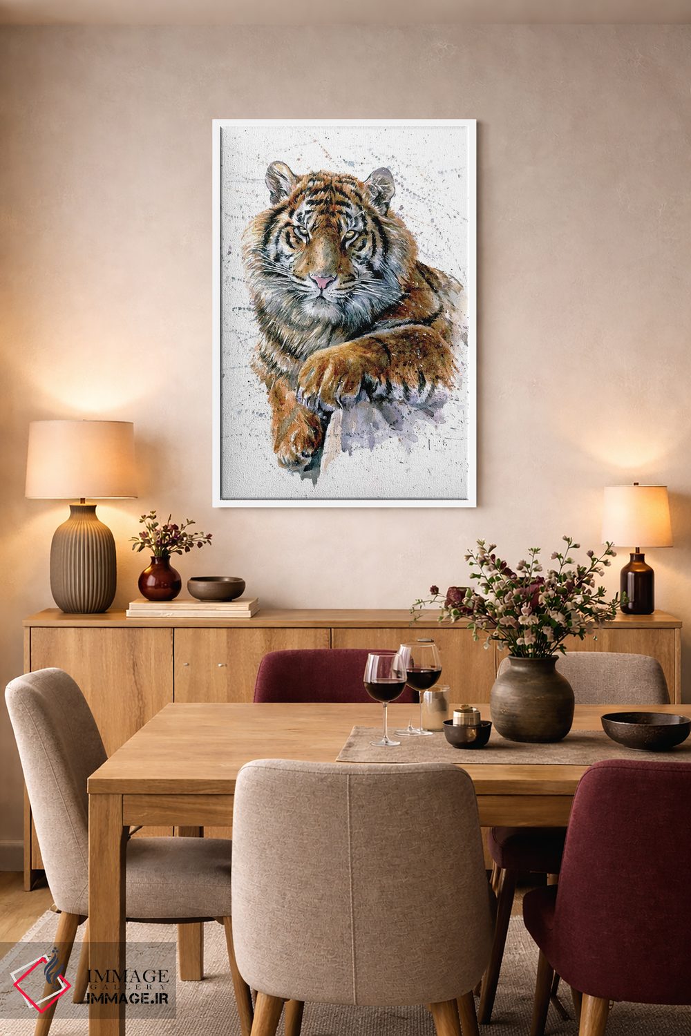 تابلو دکوراتیو ببر II اثر کنستانتین کالینین - D4W