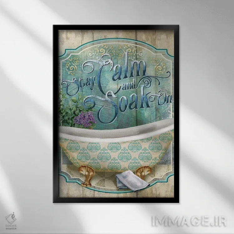 تابلو دکوراتیو غوطه ور شو اثر کنراد ناتسن - نمای قابدار مشکی