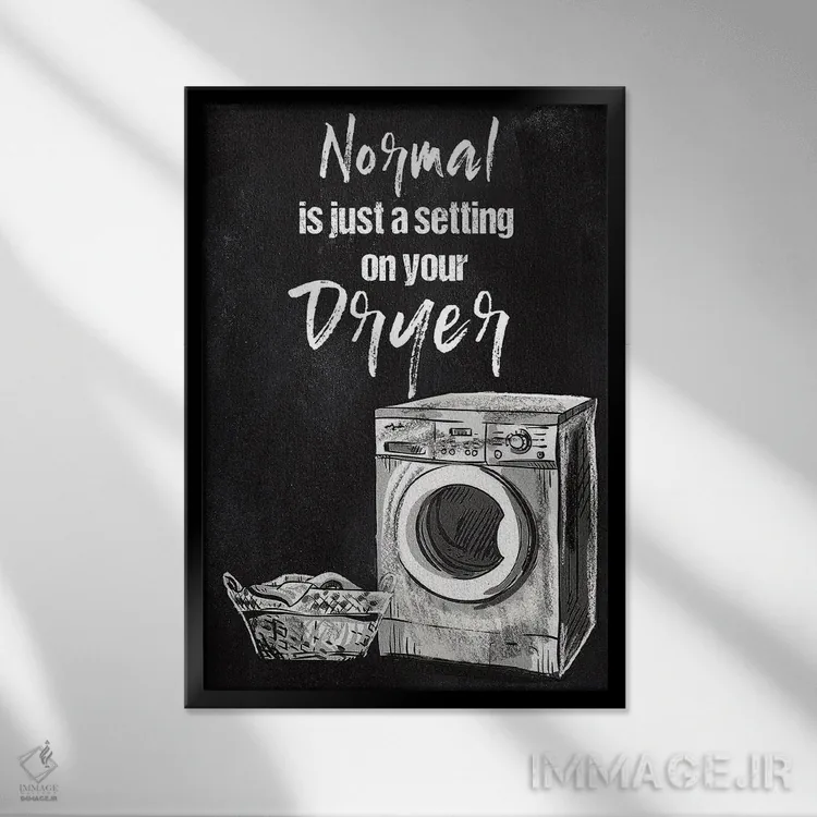 تابلو دکوراتیو عادی فقط یک تنظیمات است اثر کنراد ناتسن - نمای قابدار مشکی
