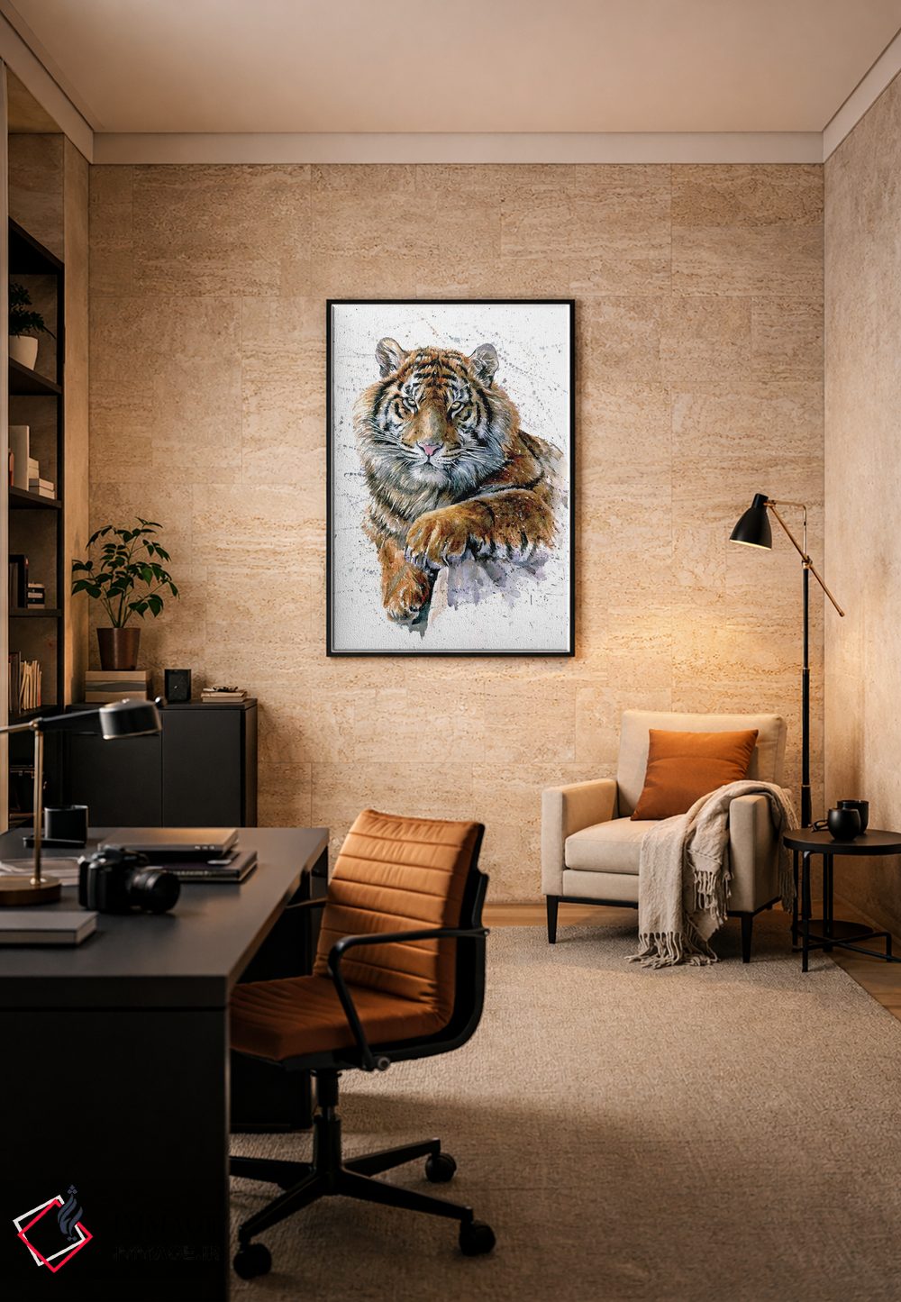 تابلو دکوراتیو ببر II اثر کنستانتین کالینین - D5B