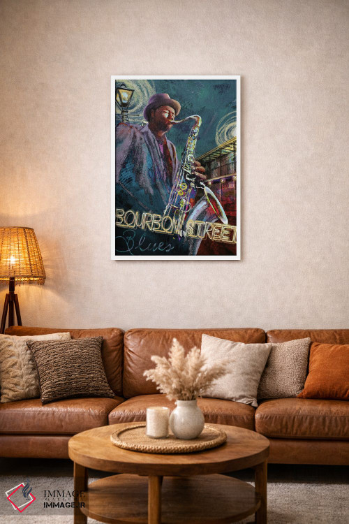 تابلو دکوراتیو بلوز خیابان بوربن اثر کنراد ناتسن - D2W