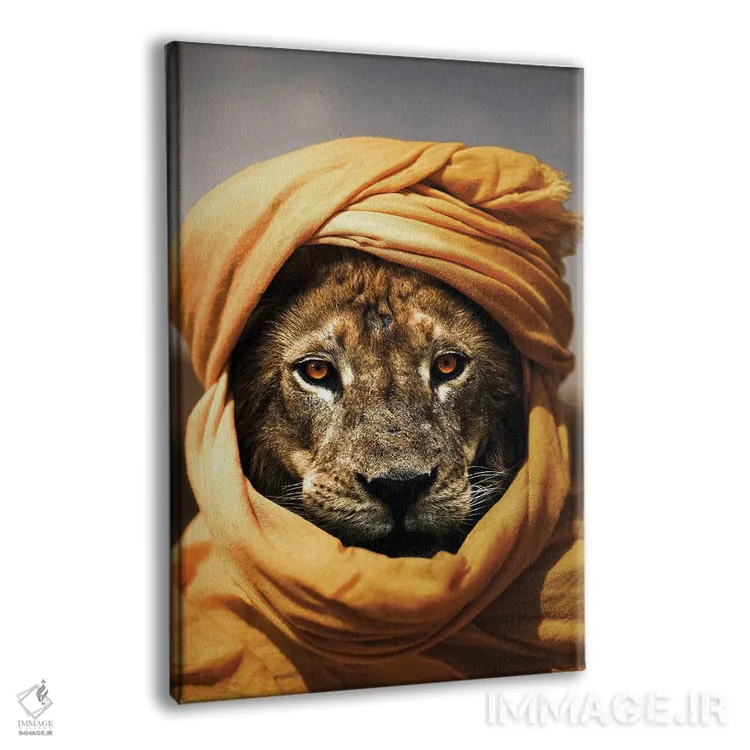 تابلو دکوراتیو شیر II اثر میلوش کارانوویچ - نمای پرسپکتیو محصول