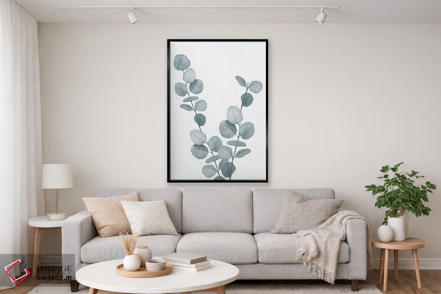 تابلو مینیمال شستشوی گیاهی آبی III اثر کنراد ناتسن - D1B