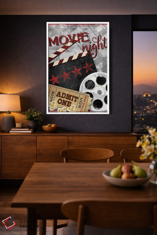 تابلو دکوراتیو شب فیلم II اثر کنراد ناتسن - D2W