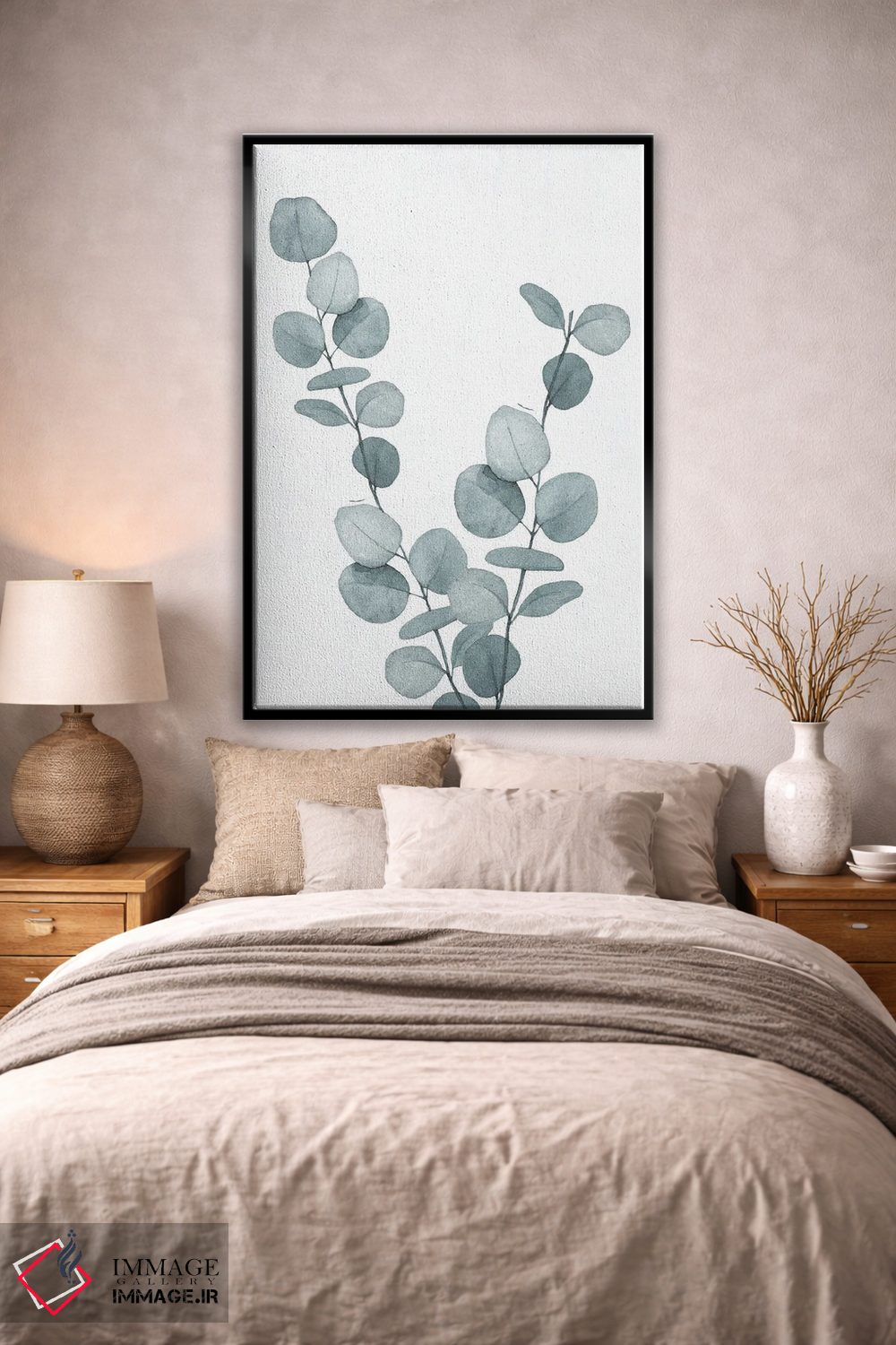 تابلو مینیمال شستشوی گیاهی آبی III اثر کنراد ناتسن - D2B