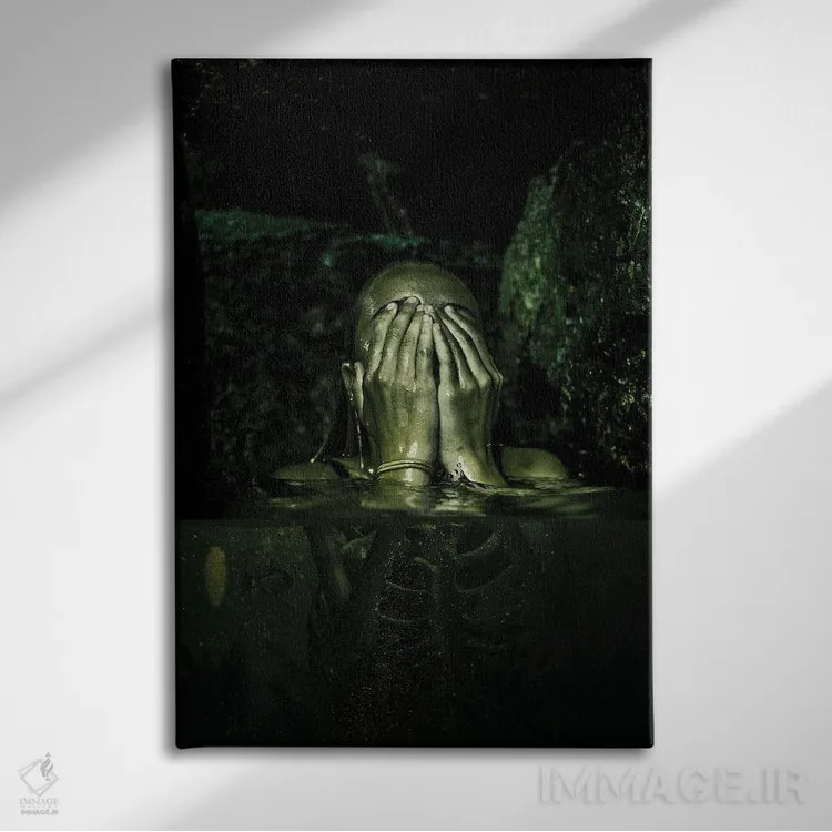 تابلو دکوراتیو آب رادیواکتیو اثر میلوش کارانوویچ - نمای روبهرو روی دیوار
