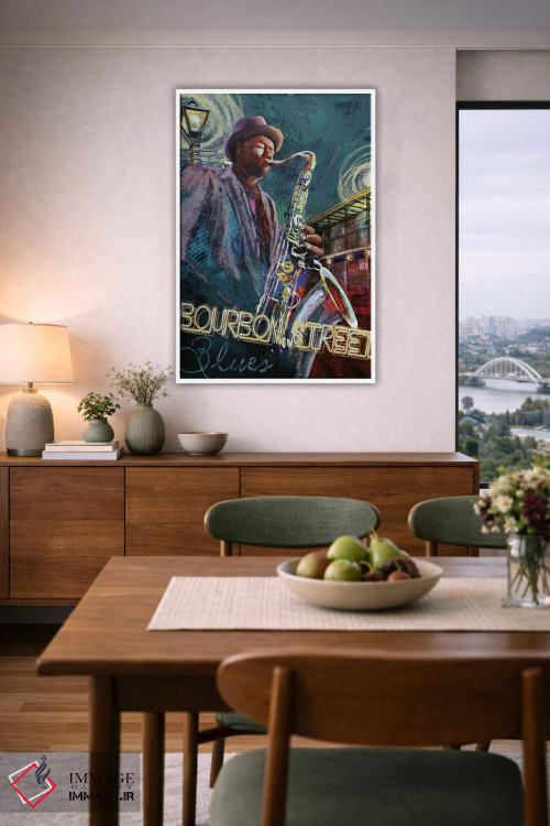 تابلو دکوراتیو بلوز خیابان بوربن اثر کنراد ناتسن - D6W