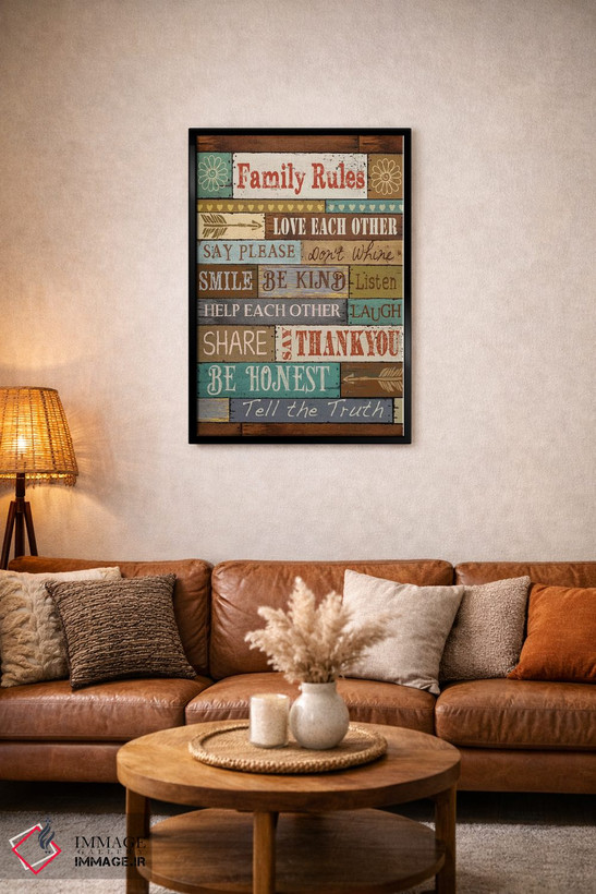 تابلو دکوراتیو قوانین خانواده اثر کنراد ناتسن - D4B