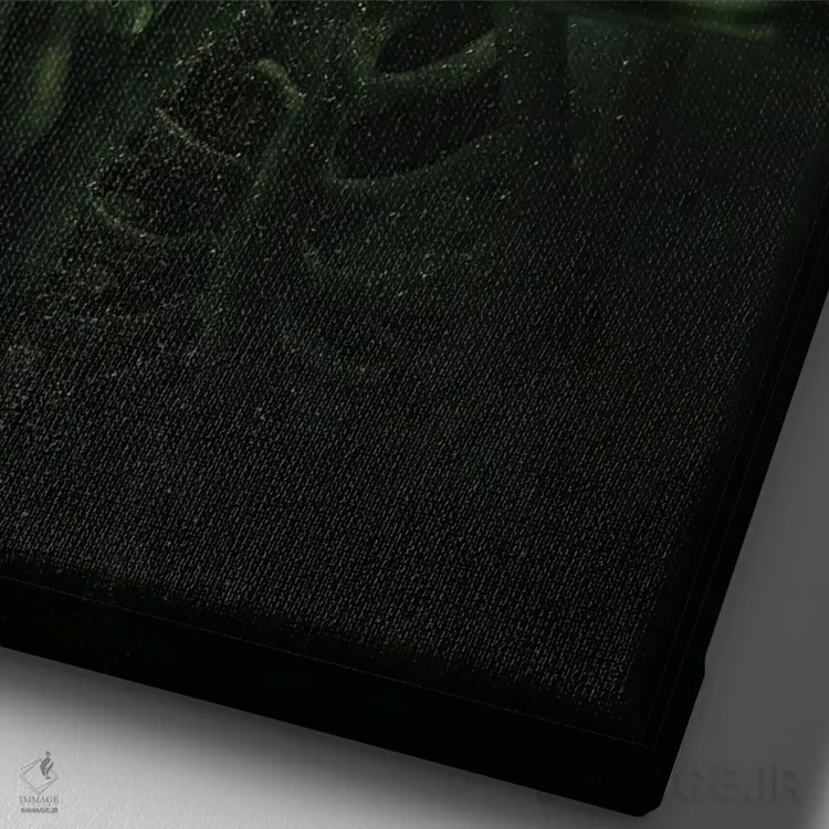 تابلو دکوراتیو آب رادیواکتیو اثر میلوش کارانوویچ - نمای نزدیک بافت بوم