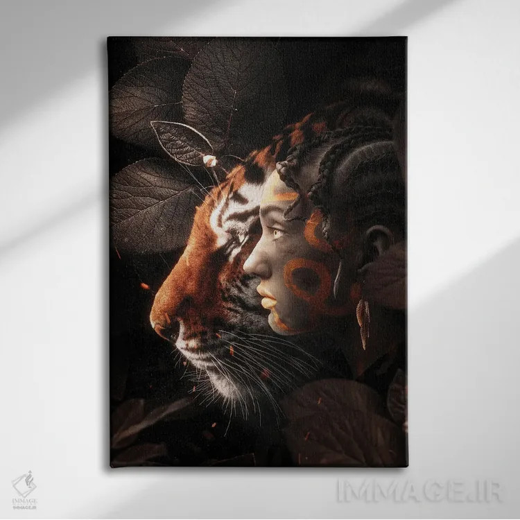 تابلو دکوراتیو برادر و خواهر اثر میلوش کارانوویچ - نمای روبهرو روی دیوار