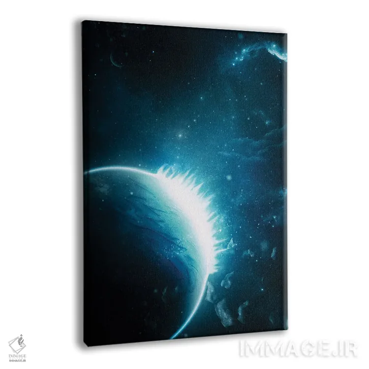 تابلو دکوراتیو کهکشان جهان اثر میلوش کارانوویچ - نمای پرسپکتیو محصول