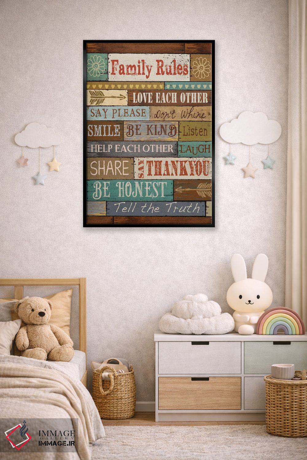 تابلو دکوراتیو قوانین خانواده اثر کنراد ناتسن - D6B