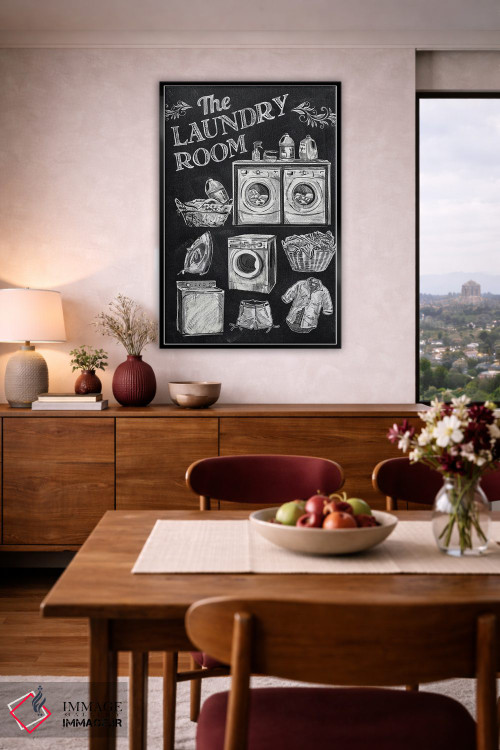 تابلو دکوراتیو رختشویخانه اثر کنراد ناتسن - D5B