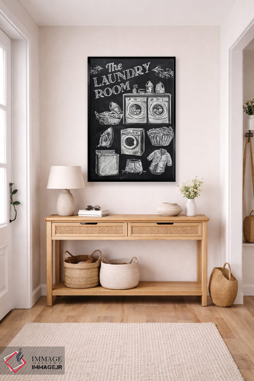 تابلو دکوراتیو رختشویخانه اثر کنراد ناتسن - D6B