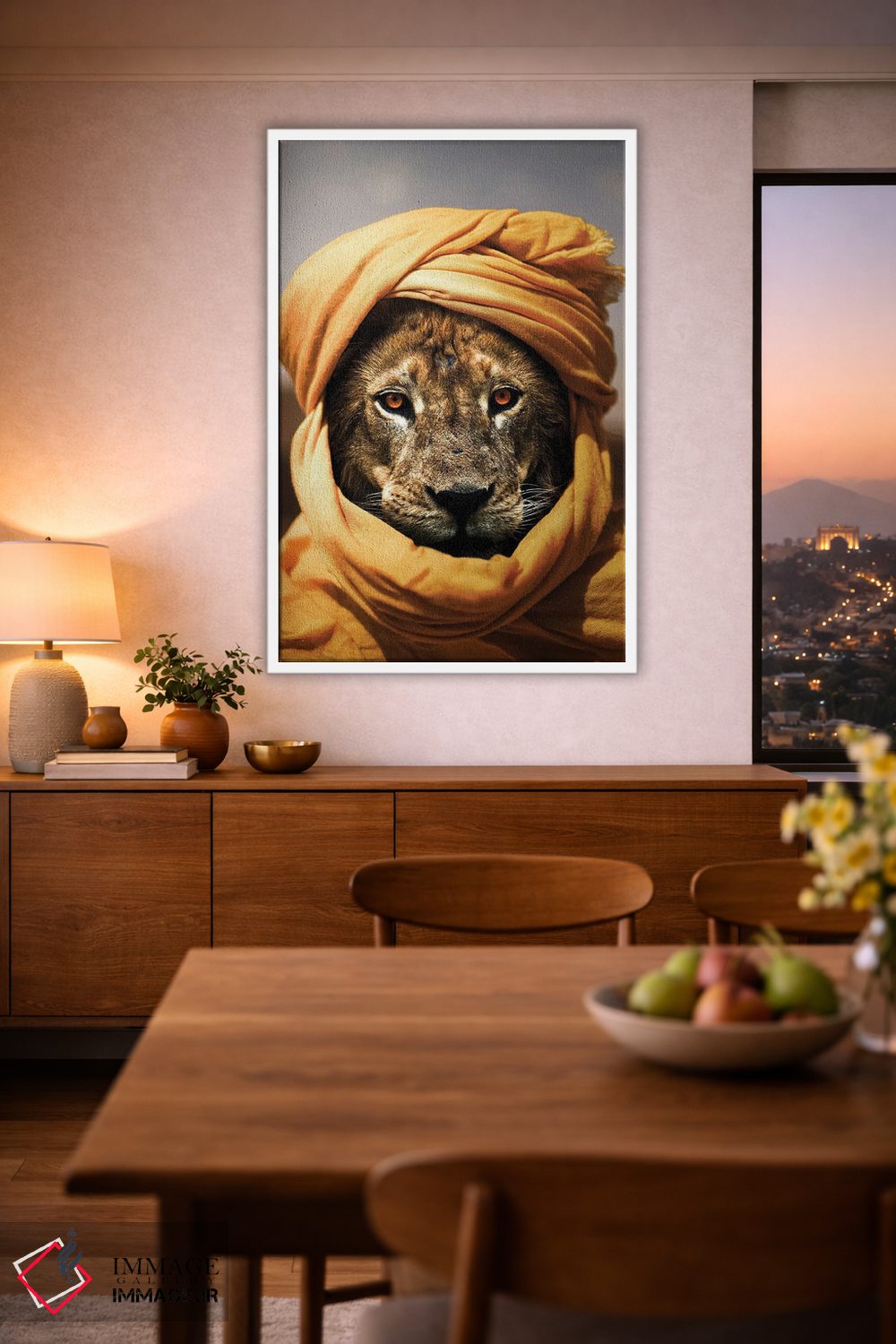 تابلو دکوراتیو شیر II اثر میلوش کارانوویچ - D1W