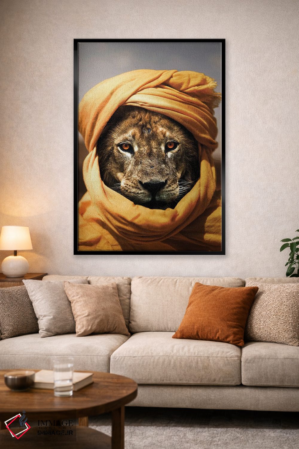 تابلو دکوراتیو شیر II اثر میلوش کارانوویچ - D2B