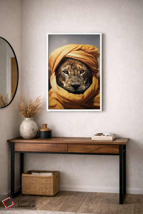 تابلو دکوراتیو شیر II اثر میلوش کارانوویچ - D3W