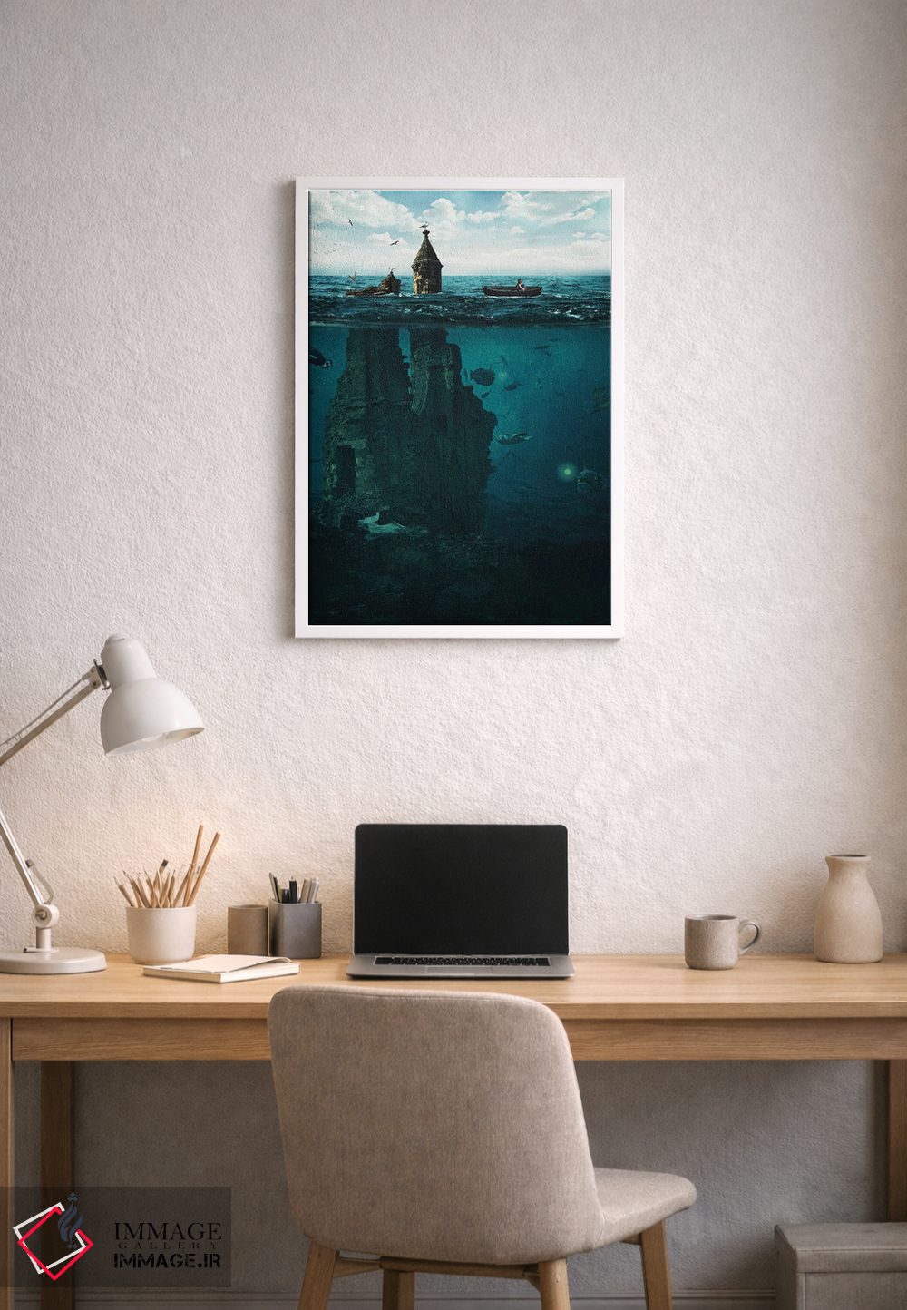 تابلو دکوراتیو شهر گمشده اثر میلوش کارانوویچ - D1W