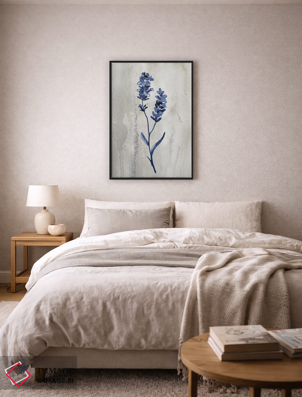 تابلو مینیمال گیاهان نیلی II اثر کنراد ناتسن - D6B