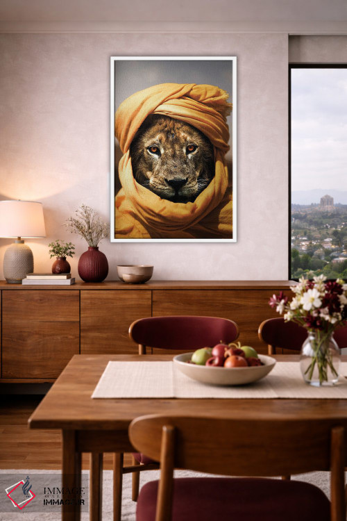 تابلو دکوراتیو شیر II اثر میلوش کارانوویچ - D4W