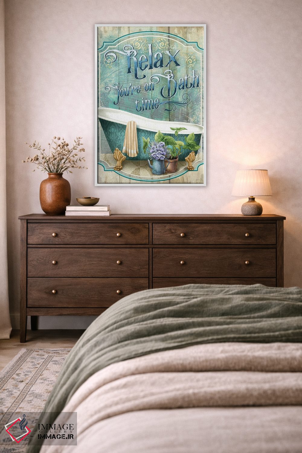 تابلو دکوراتیو زمان حمام توست اثر کنراد ناتسن - D3W