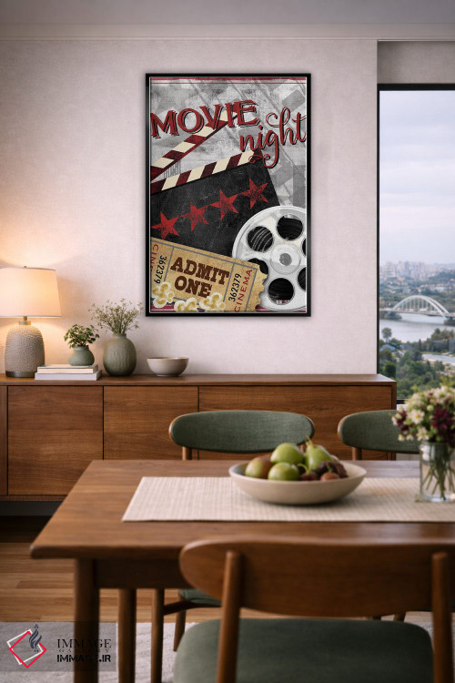 تابلو دکوراتیو شب فیلم II اثر کنراد ناتسن - D6B