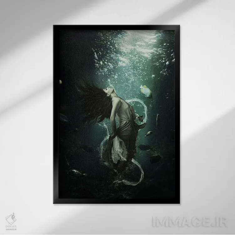 تابلو دکوراتیو با من بیا اثر میلوش کارانوویچ - نمای قابدار مشکی