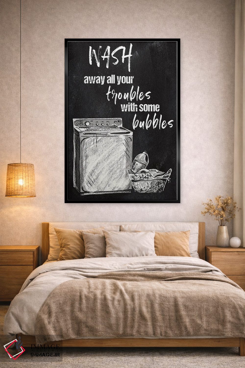 تابلو دکوراتیو دردهایت را بشوی اثر کنراد ناتسن - D2B