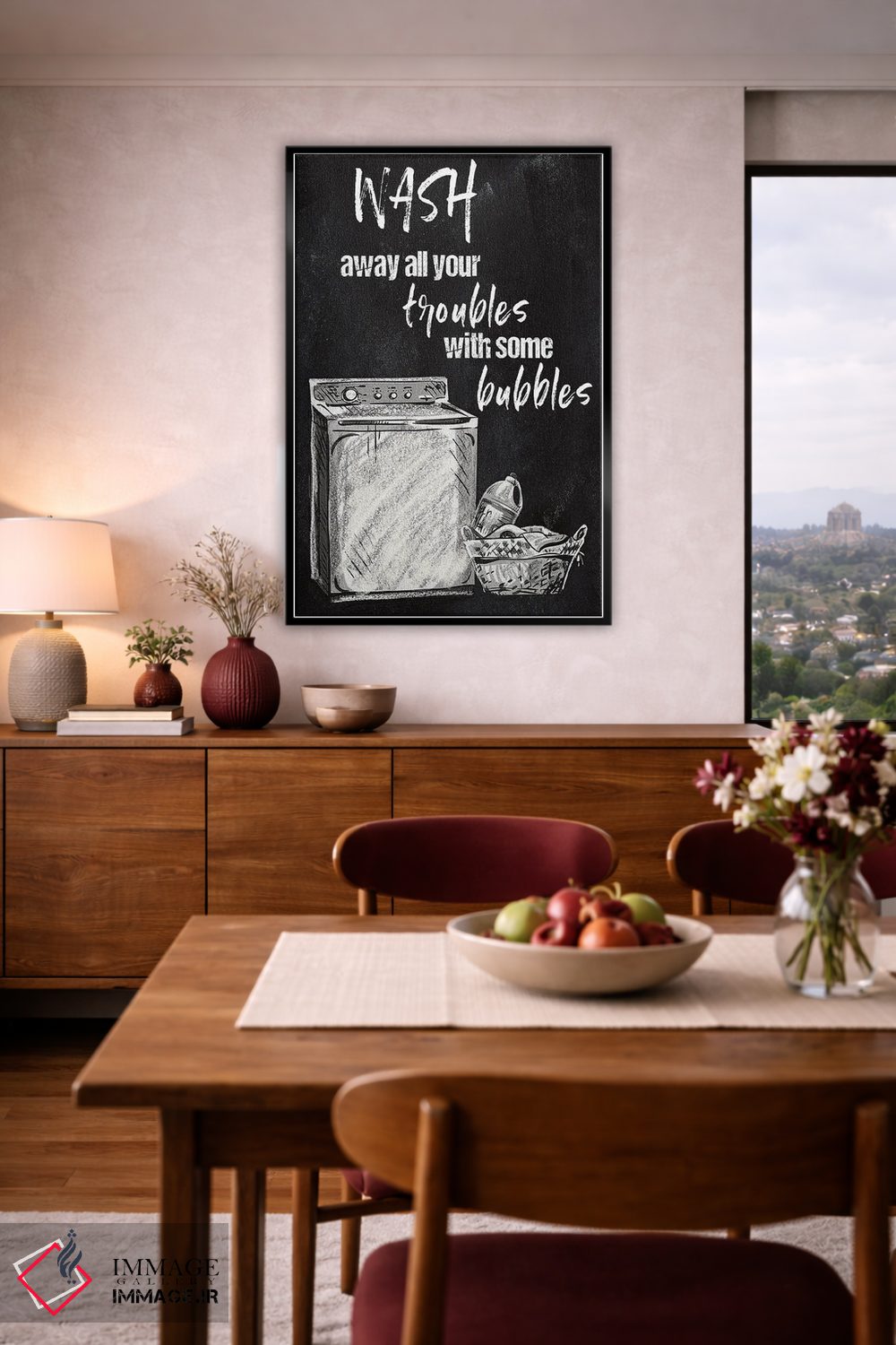 تابلو دکوراتیو دردهایت را بشوی اثر کنراد ناتسن - D5B