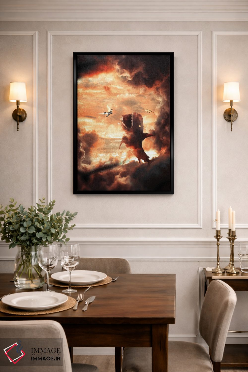 تابلو دکوراتیو کوسه ابری اثر میلوش کارانوویچ - D1B