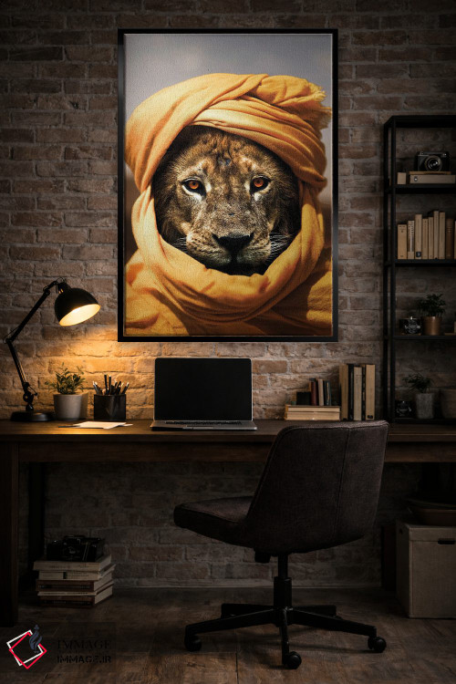 تابلو دکوراتیو شیر II اثر میلوش کارانوویچ - D6B