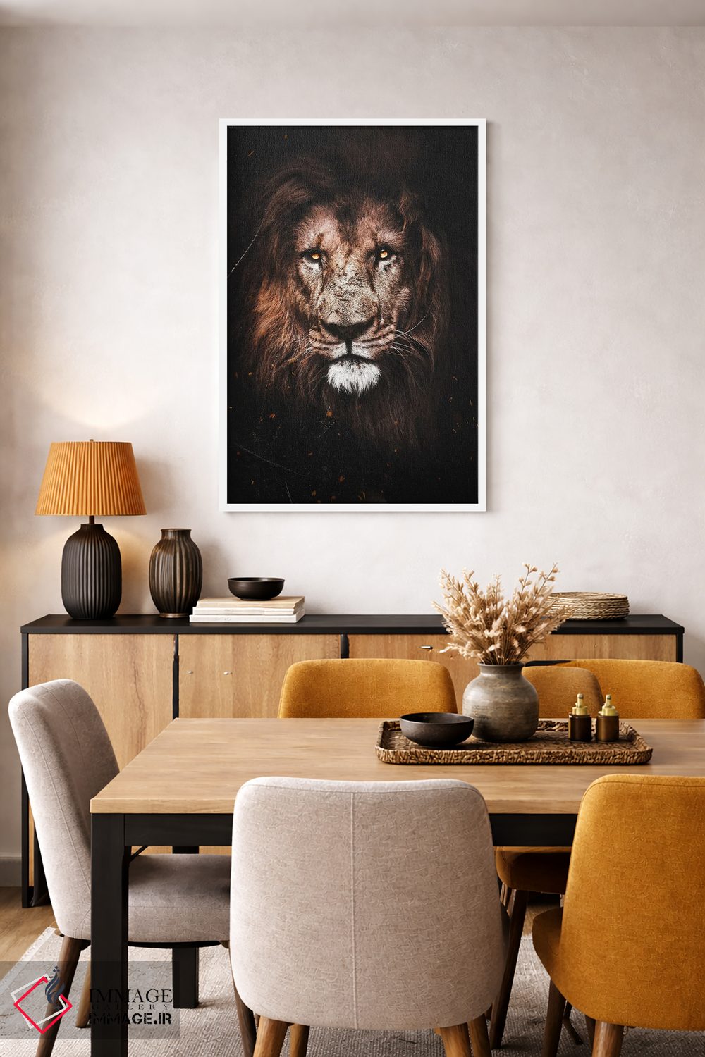 تابلو دکوراتیو شیر I اثر میلوش کارانوویچ - D4W
